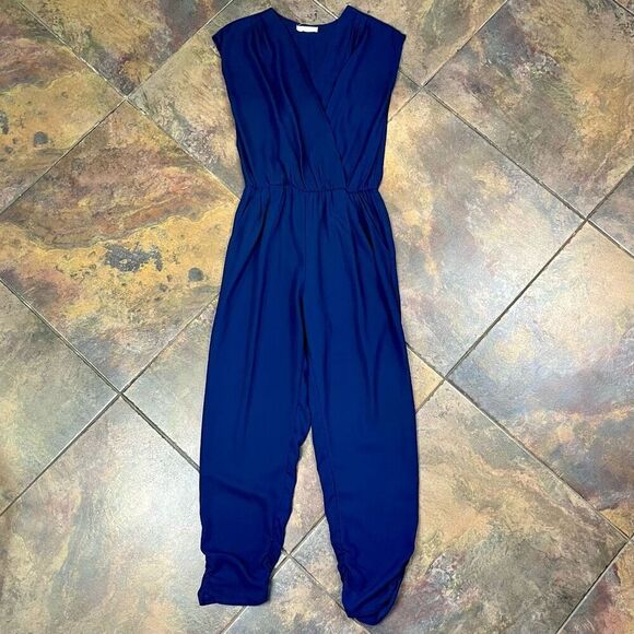 OODT Women’s Blue Wrap Jumpsuit Small - Picture 5 of 11